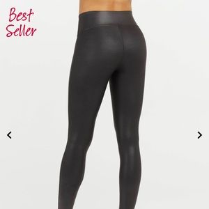 Spanx Leather Leggings Size L